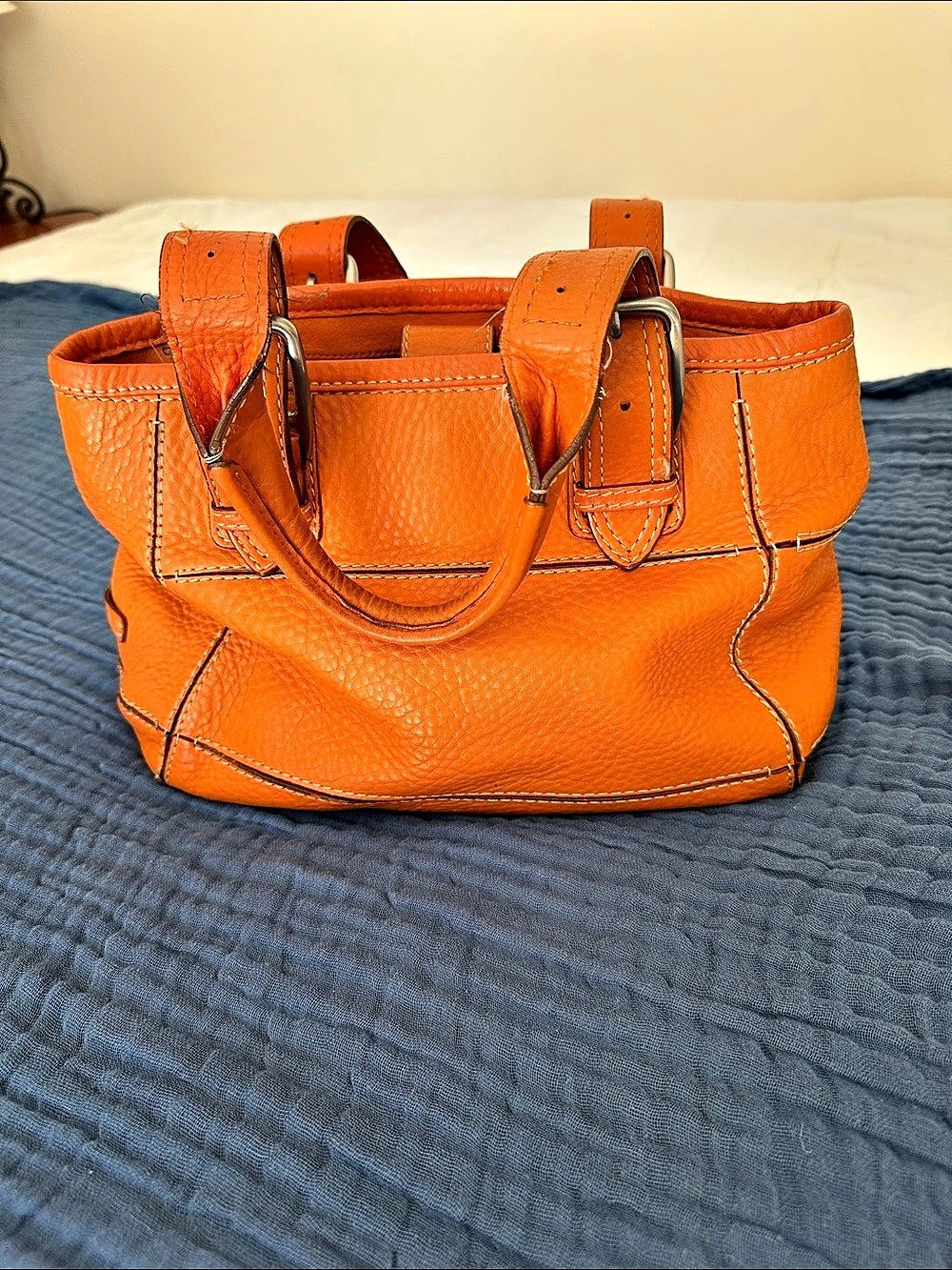 Cole Haan Orange Leather purse